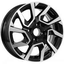 Колесный диск KDW KD1420 5.5х14/4х98 D58.5 ET35 Black Front Polished